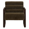 Ademar Occasional Chair Olive, Accent Chair by Dovetail, 28.3" width x 31.5" height x 34.5" depth thumbnail 2