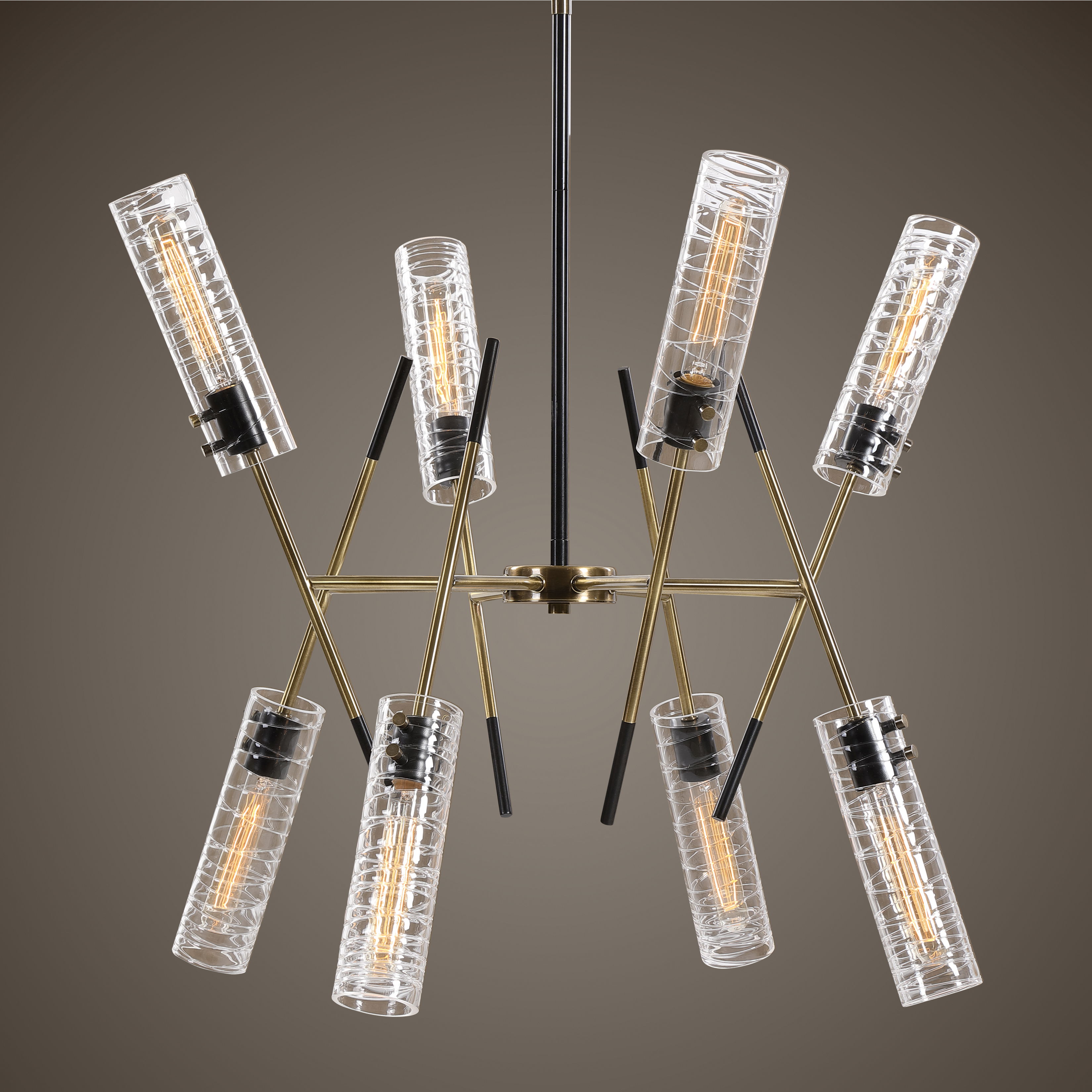 Telesto 8 Light Linear Pendant large image 