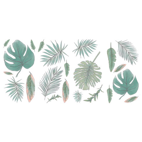 Hand-Drawn Palm Wall Decals