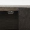 Darwin 80x17.5 Brown Solid Wood Gold Metal Base 4 Cabinet Door Sideboard thumbnail 9