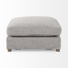 Valence  Medium Gray Full Size Ottoman Sectional Piece, Sectional Sofa by Mercana, 38.58" length x 38.58" width x 17.72" height thumbnail 4