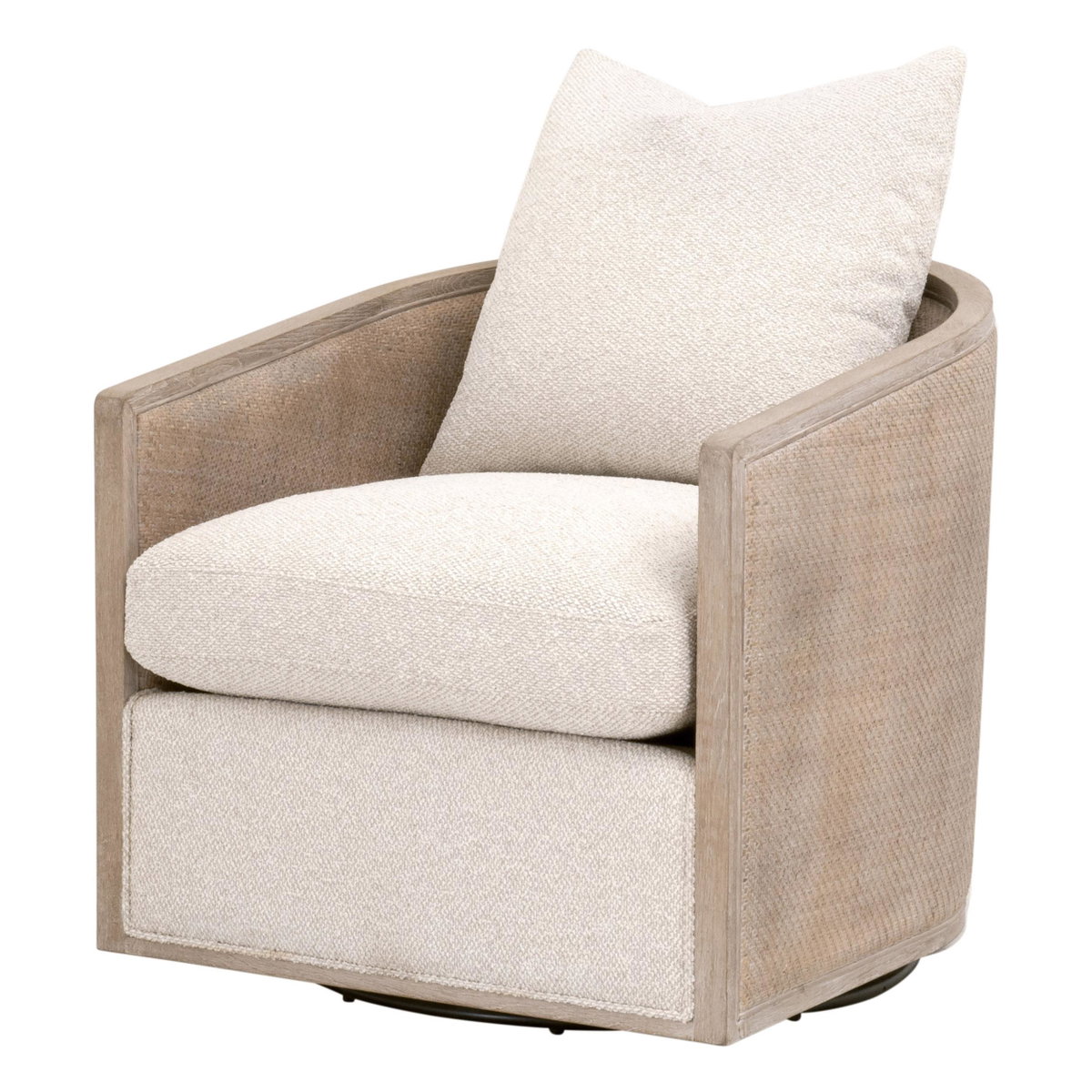 McGuire Swivel Club Chair, Accent Chair by Essentials for Living, 30" width x 35" height x 34.25" depth View 2