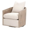 McGuire Swivel Club Chair, Accent Chair by Essentials for Living, 30" width x 35" height x 34.25" depth thumbnail 2