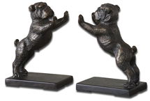 Online Designer Living Room Bulldogs Cast Iron Bookends, Set/2