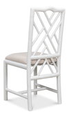 Brighton Bamboo Side Chair  White, by Sarreid, 1'10" length x 1'5" width x 3'3" height thumbnail 11