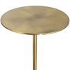Gimlet Brass Drink Table, Furniture by Uttermost, 8.5" width x 22" height x 8.5" depth thumbnail 6