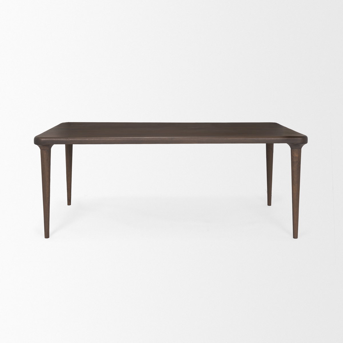 Suvan 72'L x 36'W Rectangular Dining Table | Modern | Med-Dark Brown Wood | Seats 6, by Mercana, 72" length x 36" width x 30" height View 5