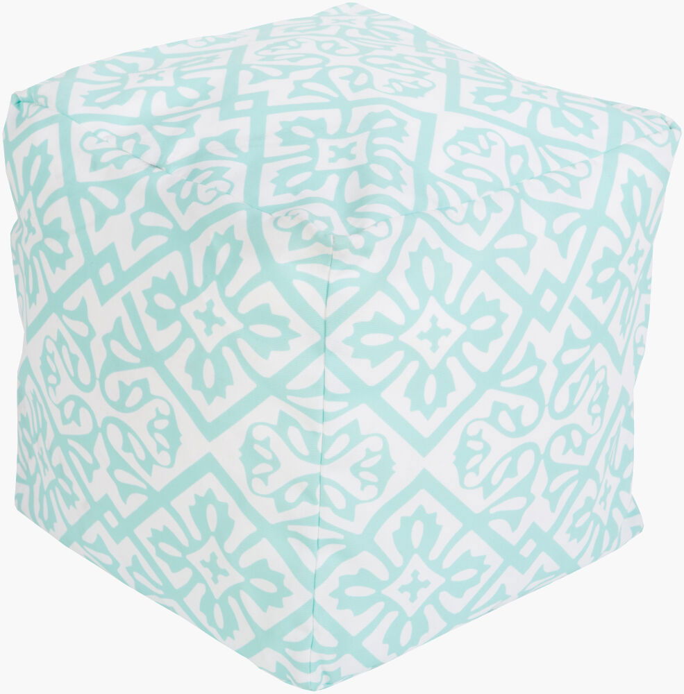 Rain Pouf, Ottoman by Surya, 18" width x 18" height