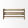 Aida Light Gray Wood Console Table, by Mercana, 76" length x 16" width x 36" height thumbnail 7