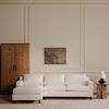 Hutton Left Sectional White, Sectional Sofa by Moe's Home, 100" width x 36.2" height x 29.8" depth thumbnail 9