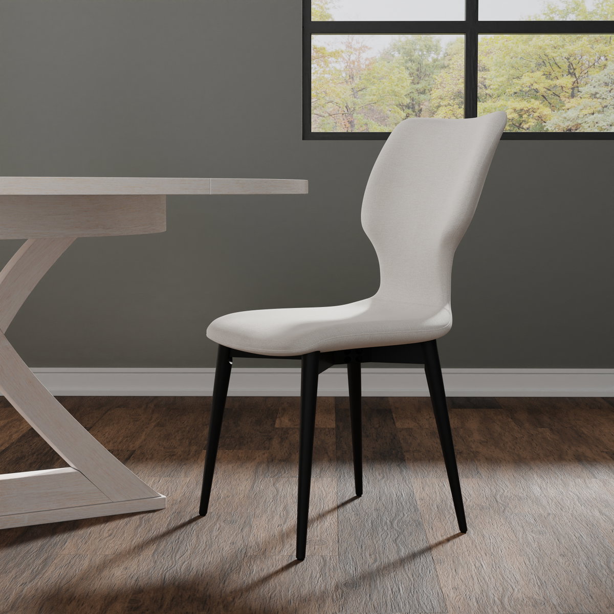 Contour Sidechair, by Sarreid, 1'11" length x 1'6" width x 3' height View 13