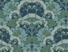 Yarrow Nouveau Blue & Green Wallpaper, by York Wall, 27' length x 2'3" width x 0.02" depth thumbnail