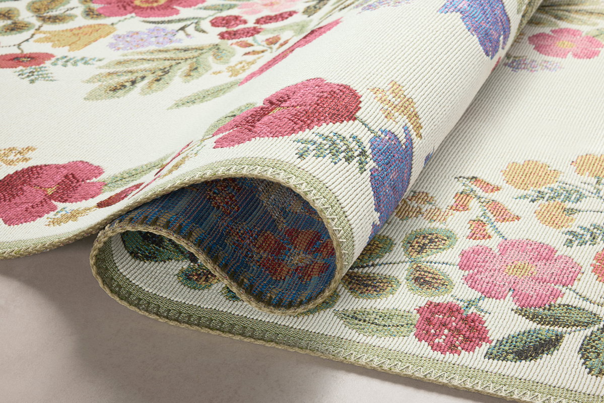 Rifle Paper Co. x Loloi Perennial Rug, 2'5" length x 7'8" width View 5