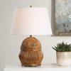 Reed Honey Rattan Table Lamp, by Uttermost, 18" width x 25" height x 18" depth thumbnail 2