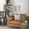 Allium Brown Handwoven Wool Cylindrical Pouf thumbnail 4