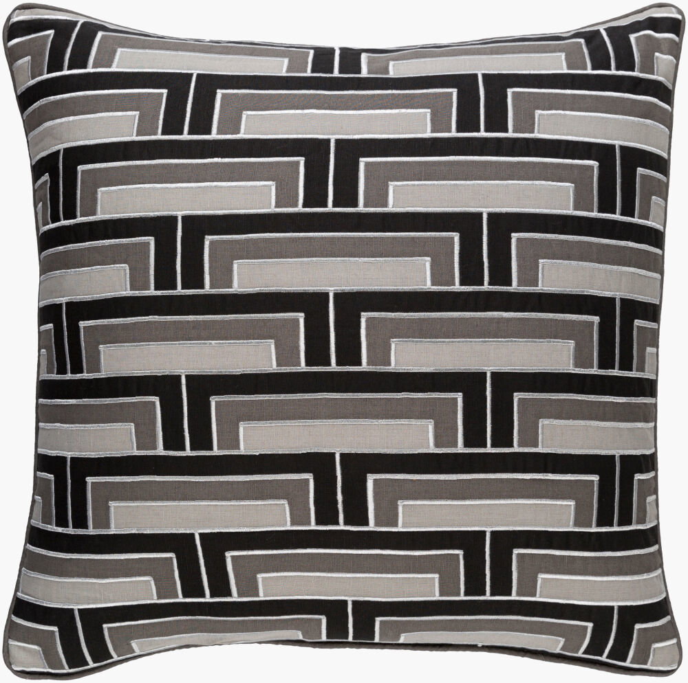 Mod Steps Accent Pillow, Decorative Pillow by Surya, 18" length x 18" width