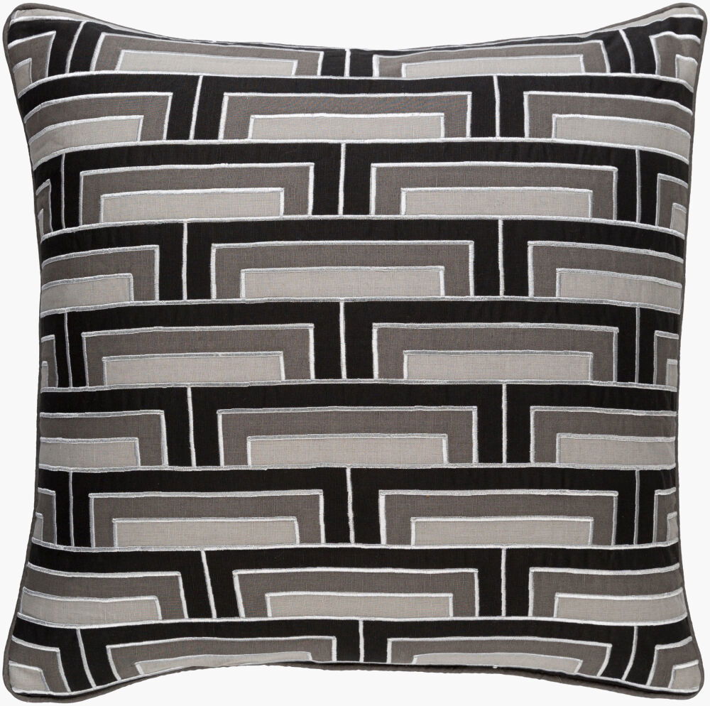 Mod Steps Accent Pillow Down, Decorative Pillow by Surya, 18" length x 18" width