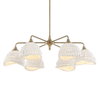 Biddeford 6 Light White Beaded Pendant, by Uttermost, 36" width x 11" height x 36" diameter thumbnail 4