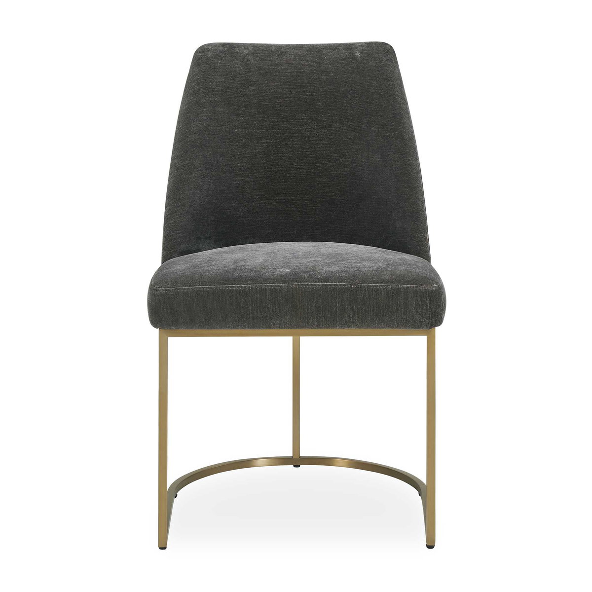 Hanni Gray Upholstered Dining Chair, by Uttermost, 20" width x 33.25" height x 24" depth View 1
