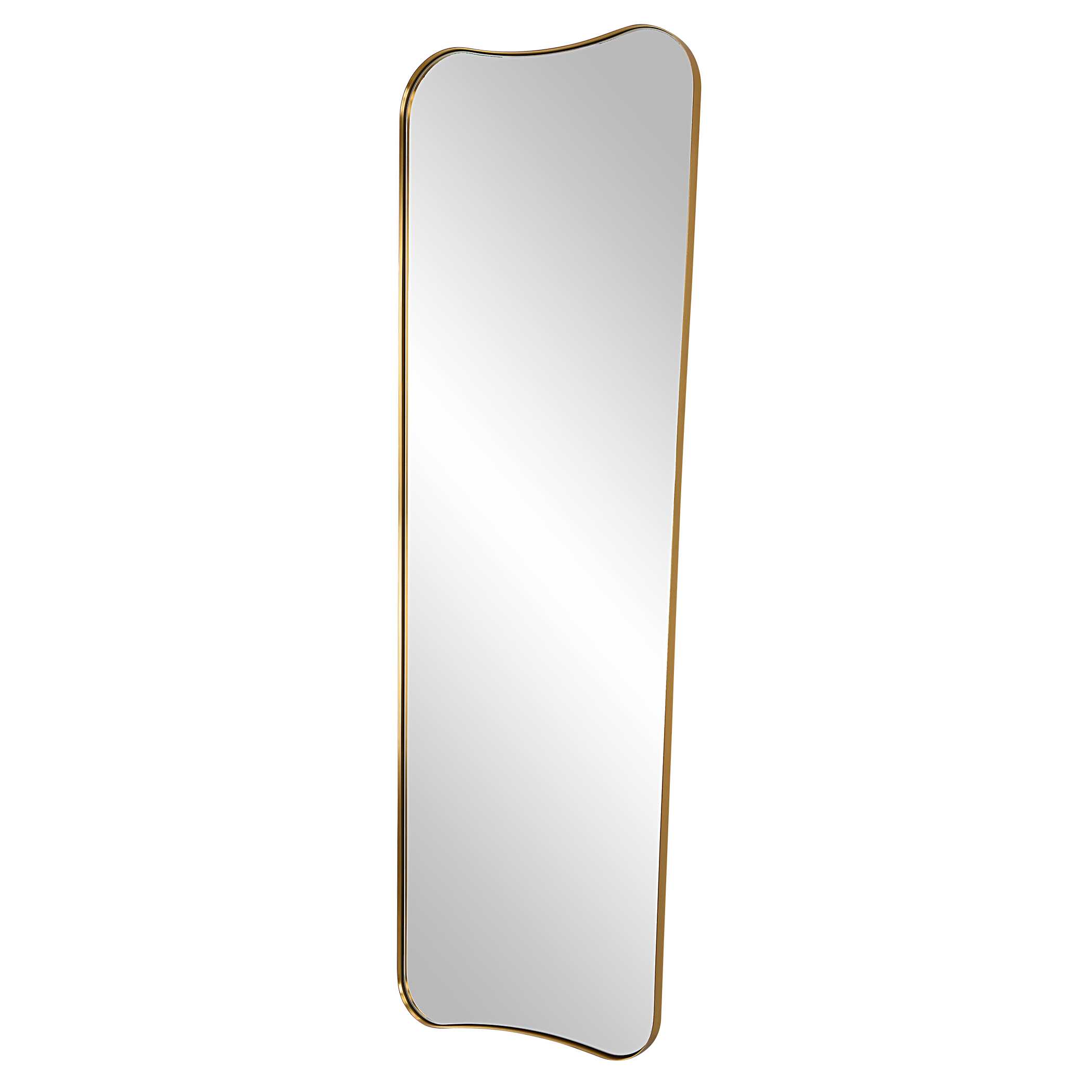 Belvoir Large Antique Brass Mirror Belvoir Large Antique Brass Mirror large image