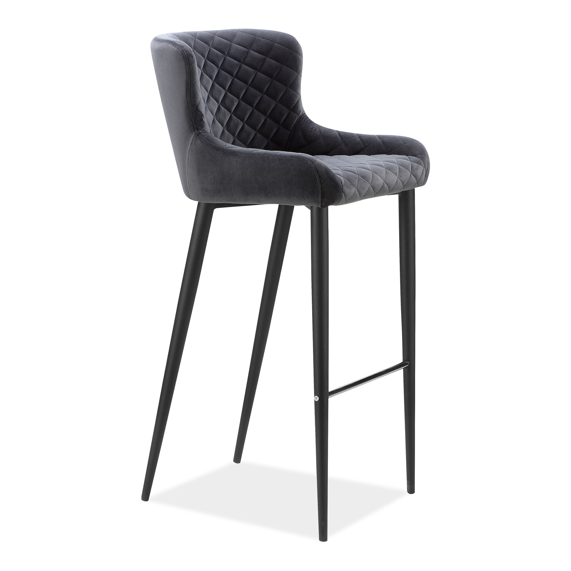 Etta Counter Stool Dark Grey, Counter & Bar Stool by Moe's Home, 18" width x 36.75" height x 21.5" depth View 5