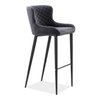 Etta Counter Stool Dark Grey, Counter & Bar Stool by Moe's Home, 18" width x 36.75" height x 21.5" depth thumbnail 5