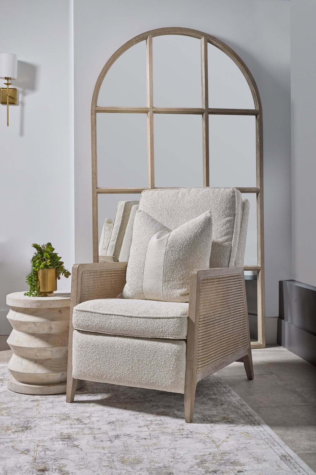 Grid Arched Mirror, by Essentials for Living, 46" width x 84" height x 2" depth View 7