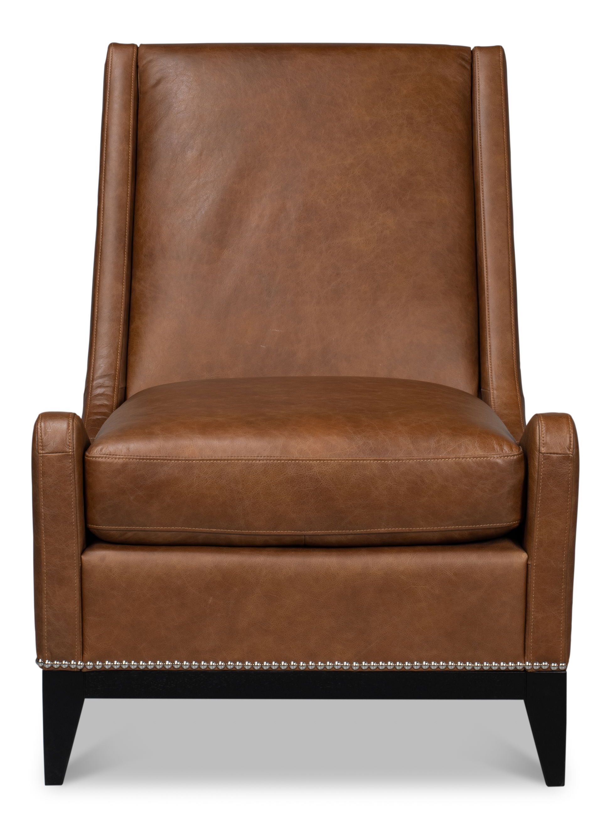 Brandy Accent Chair In Distilled Leather large image 