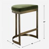 Ivanna Brass Moss Counter Stool, Counter & Bar Stool by Uttermost, 18" width x 26" height x 15" depth thumbnail 3
