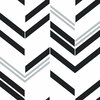 Chevron Stripe Grey Peel & Stick Wallpaper, by York Wall, 16'6" length x 1'8.5" width x 0.02" depth thumbnail