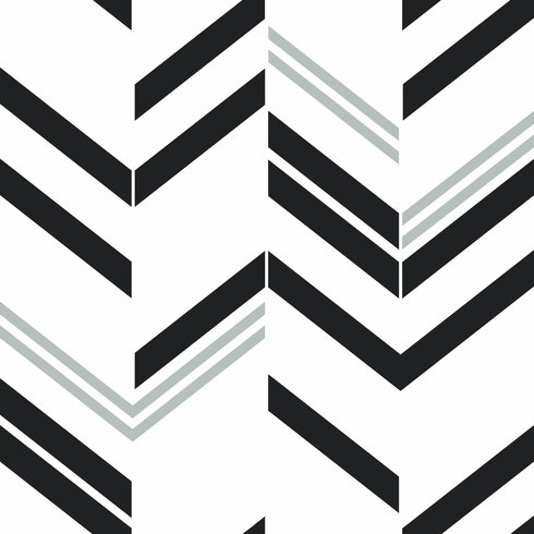Chevron Stripe Grey Peel & Stick Wallpaper
