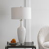 Strauss White Ceramic Table Lamp thumbnail 1