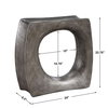 Valira Modern Accent Table, Side & End Table by Uttermost, 8.5" width x 23.75" height x 24" depth thumbnail 3