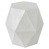 Volker White Geometric Accent Table, Furniture by Uttermost, 18" width x 18" height x 15.6" depth thumbnail 6