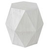 Volker White Geometric Accent Table, Side & End Table by Uttermost, 18" width x 18" height x 15.6" depth thumbnail 6