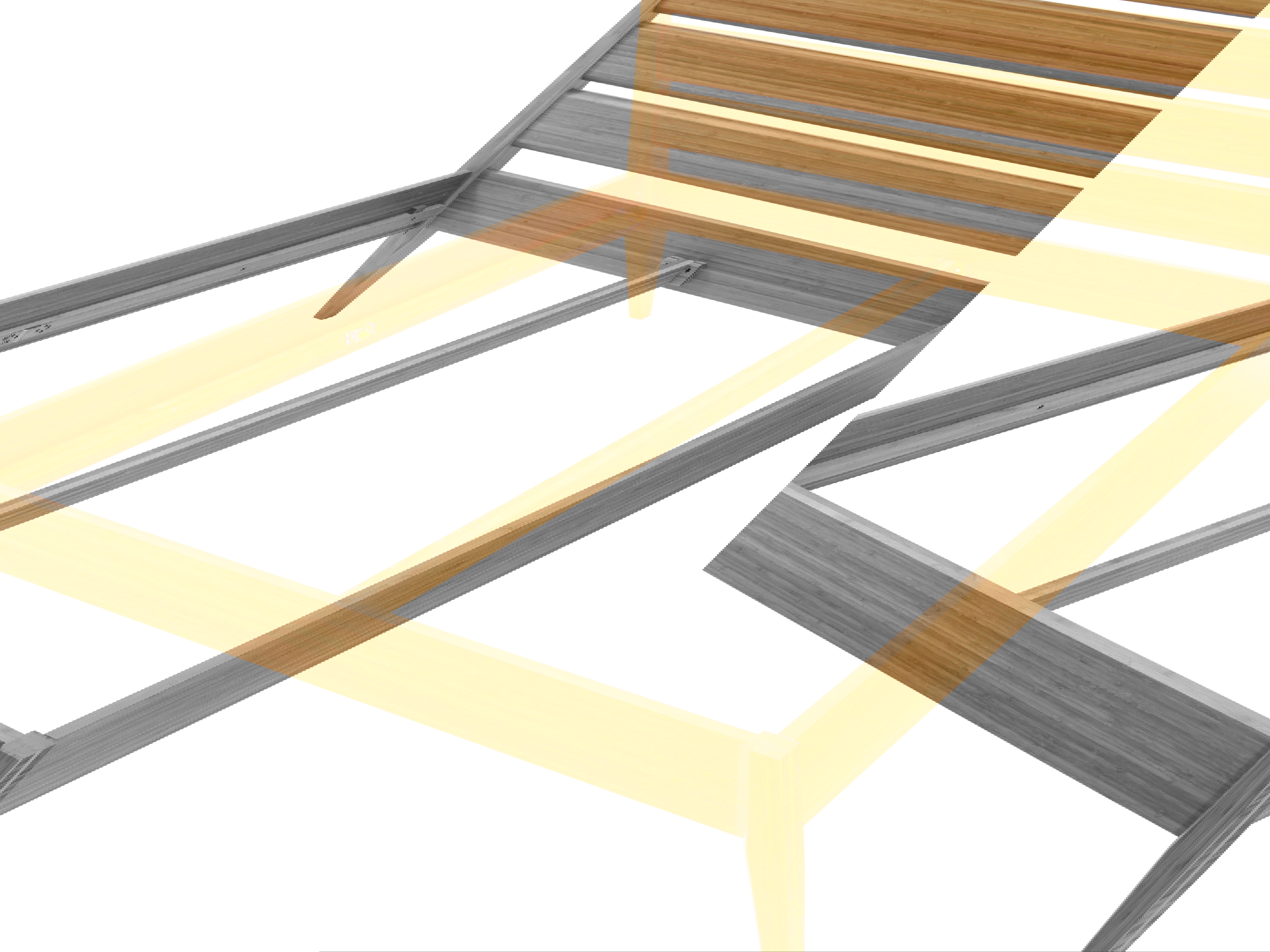 Sienna Queen Platform Bed, Caramelized, by Greenington, 85.5" length x 64.75" width x 40" height View 4