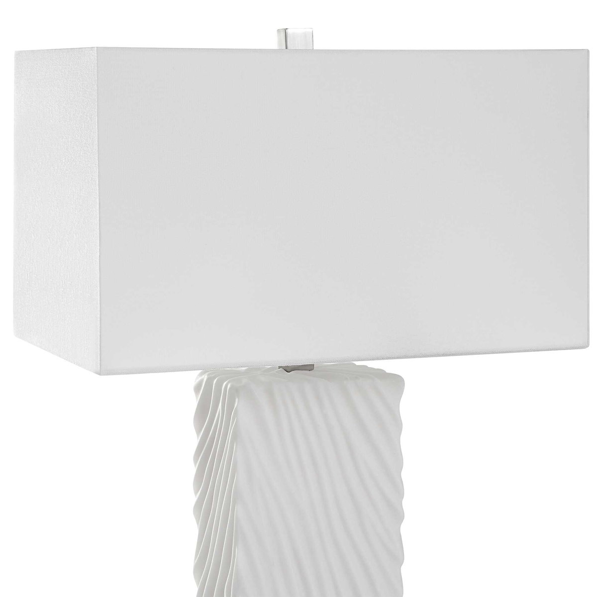 Pillar White Marble Table Lamp, by Uttermost, 17" width x 32" height x 10" depth View 6