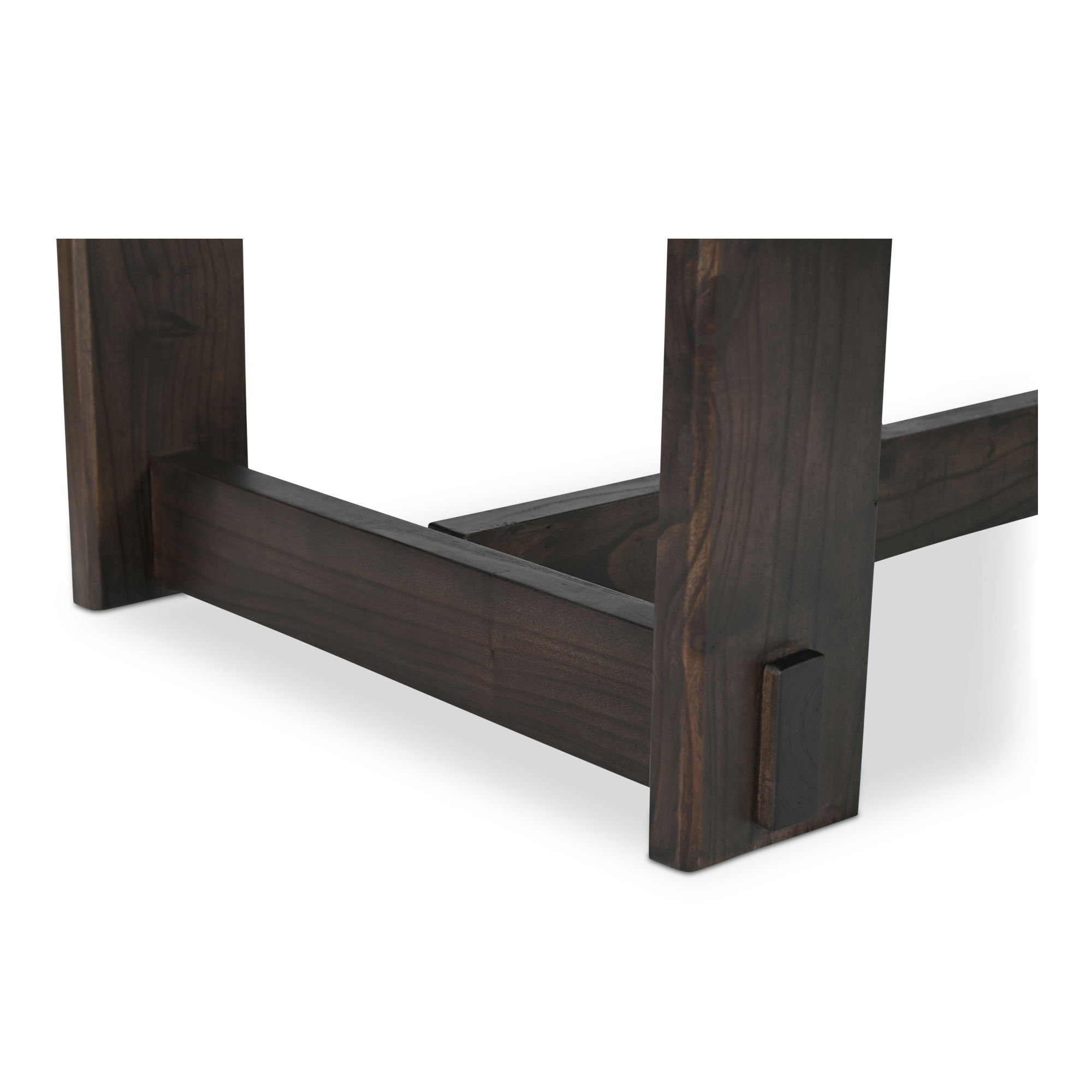 Glenn Oval Dining Table Dark Brown, by Moe's Home, 97.5" width x 30" height x 42" depth View 5