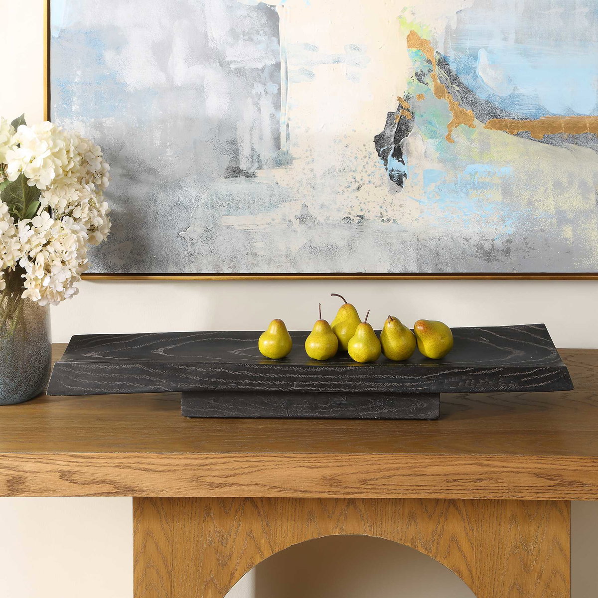 Ciaran Indoor-Outdoor Wooden Tray, Decorative Tray by Uttermost, 36.75" width x 5" height x 7" depth View 3