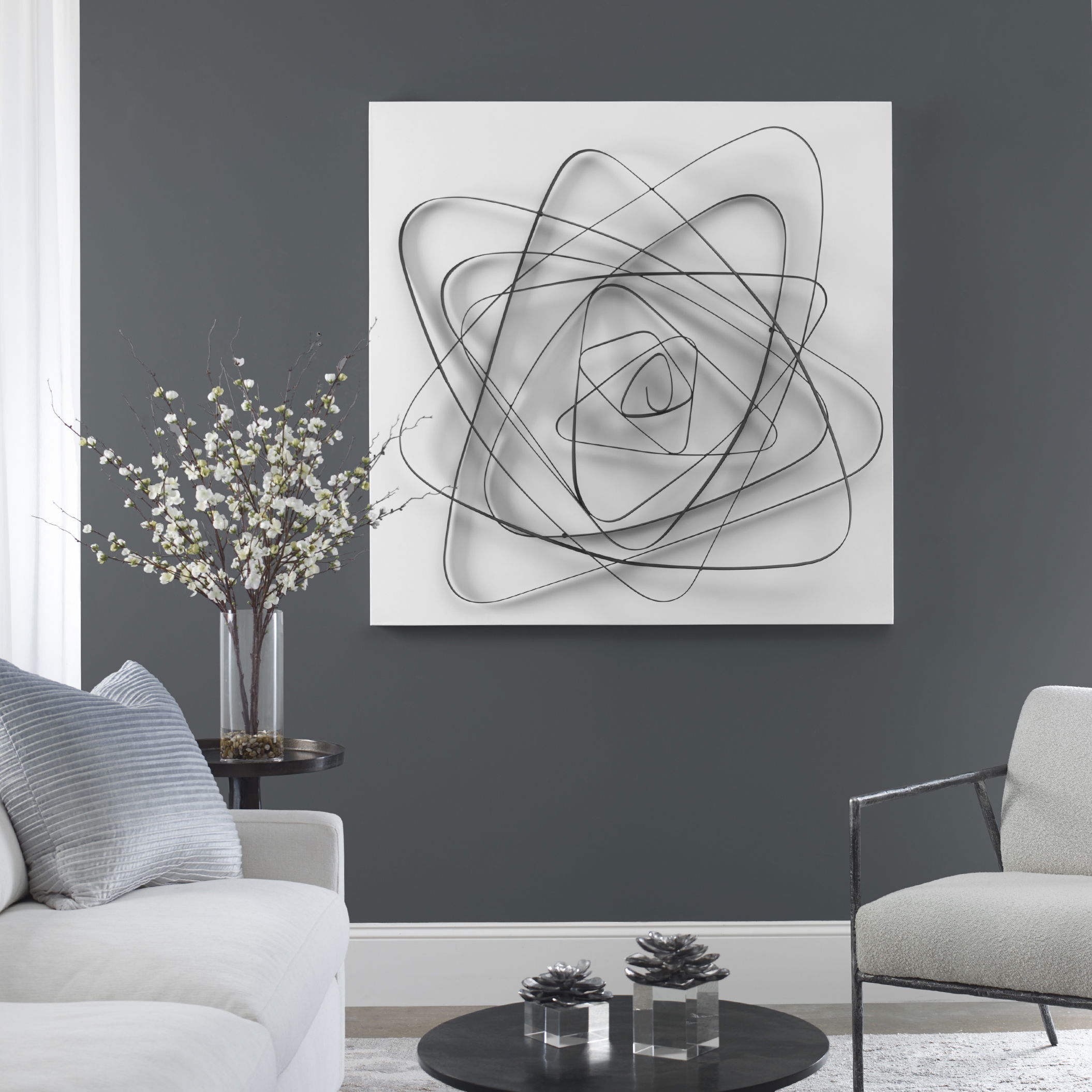 Nucleus Metal Modern Wall Decor large image 