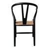 Ventana Dining Chair Black And Natural - Set Of Two, by Moe's Home, 19.5" width x 31" height x 16.5" depth thumbnail 6