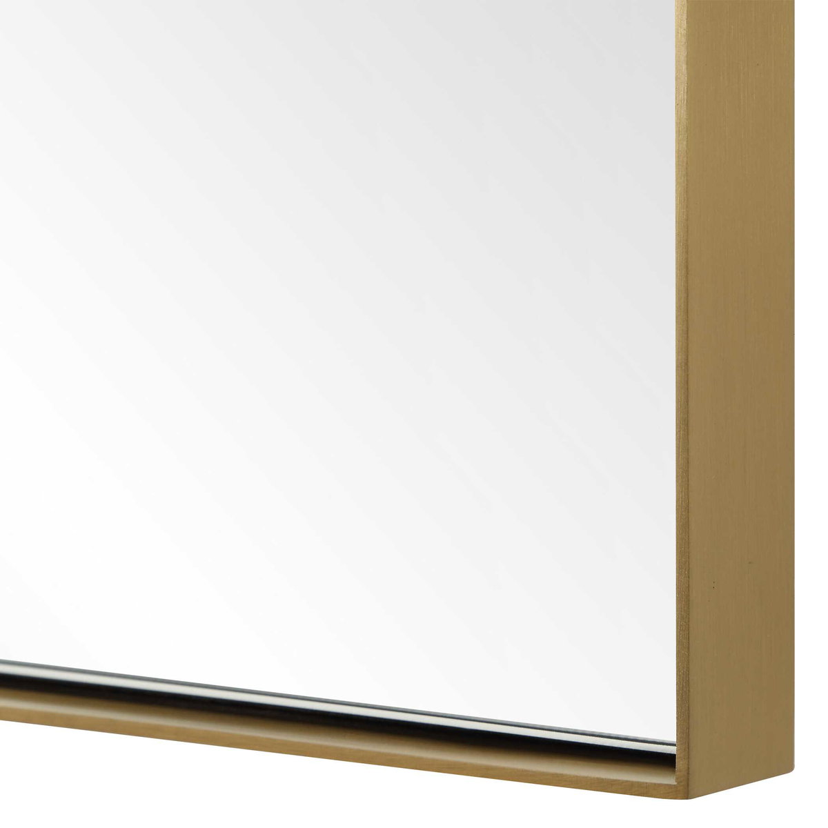 Cassidy Brass Arch Mirror, by Uttermost, 21" width x 33" height x 1" depth View 6