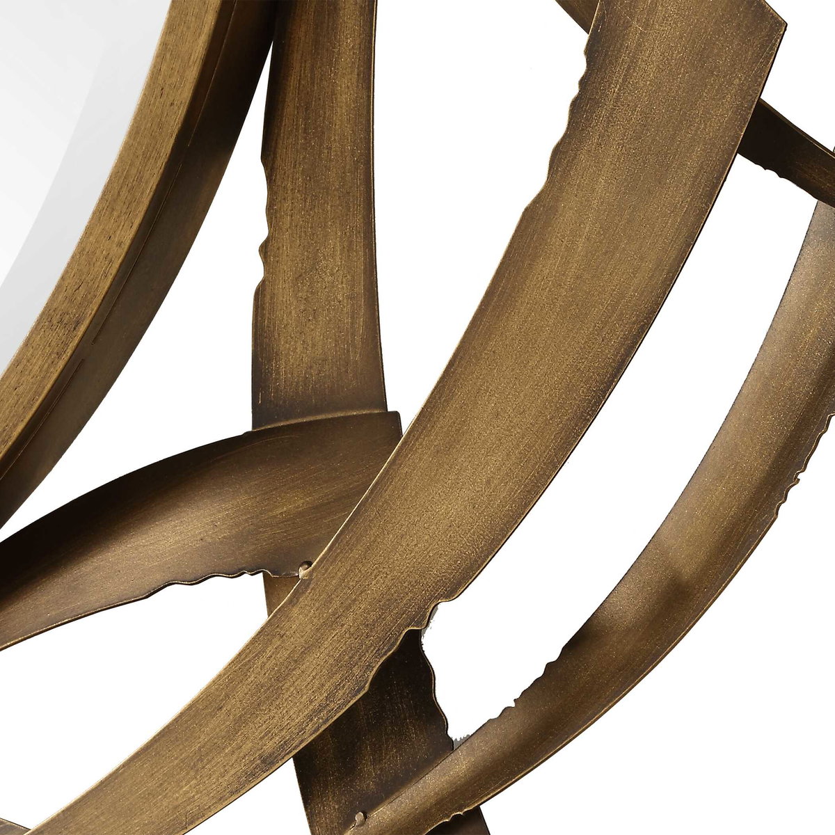 Cutting Edge Bronze Round Mirror, by Uttermost, 4'7" width x 4'7" height x 2.5" depth View 6