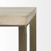 Faye (Set of 2) 19L x 19W x 26H Beige Finished Wood with Gold Metal Base Accent Tables, Side & End Table by Mercana, 19" length x 19" width x 26" height thumbnail 11