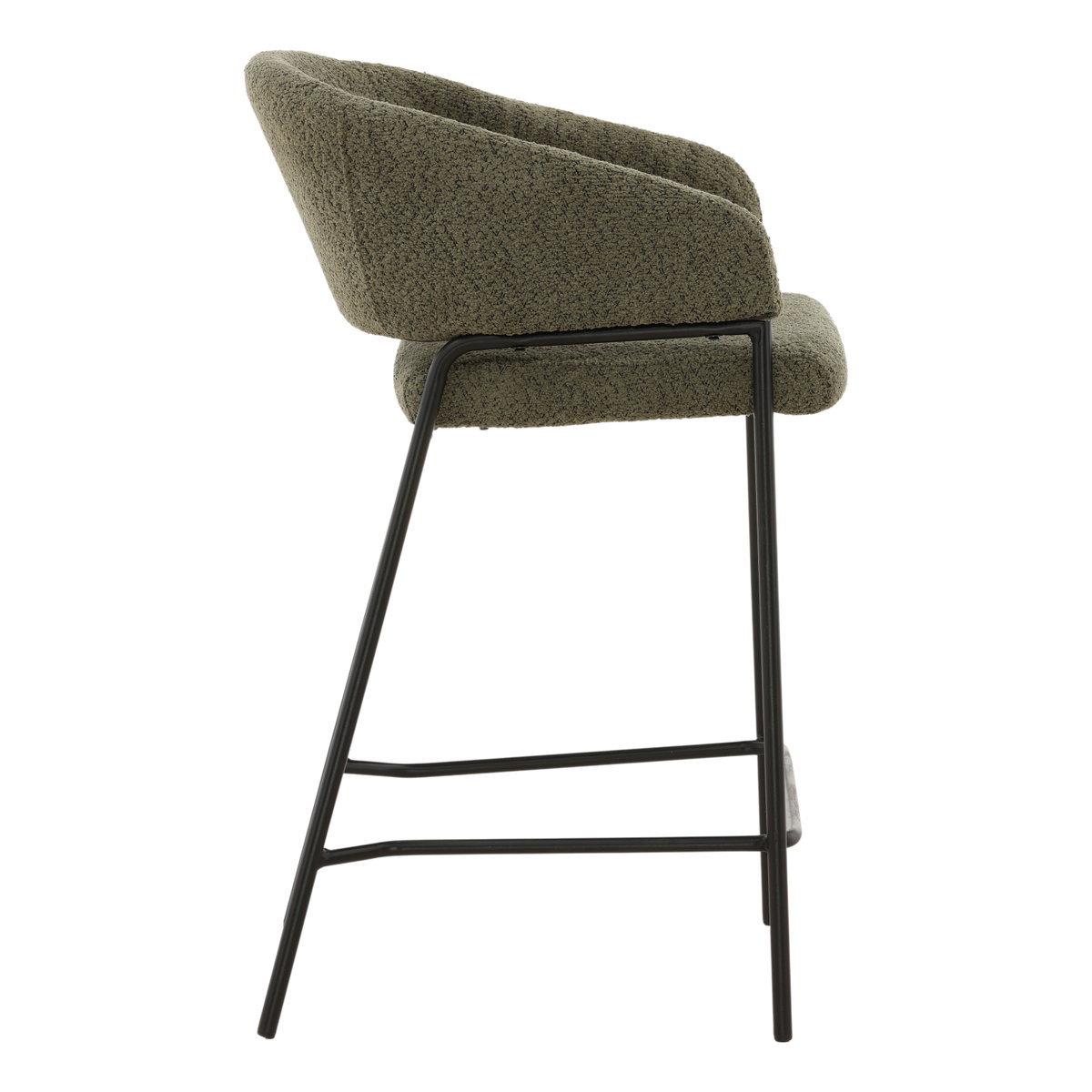 Cathey Counter Stool Set of 2 Olive, Counter & Bar Stool by Dovetail, 22" width x 37.5" height x 24.5" depth View 3