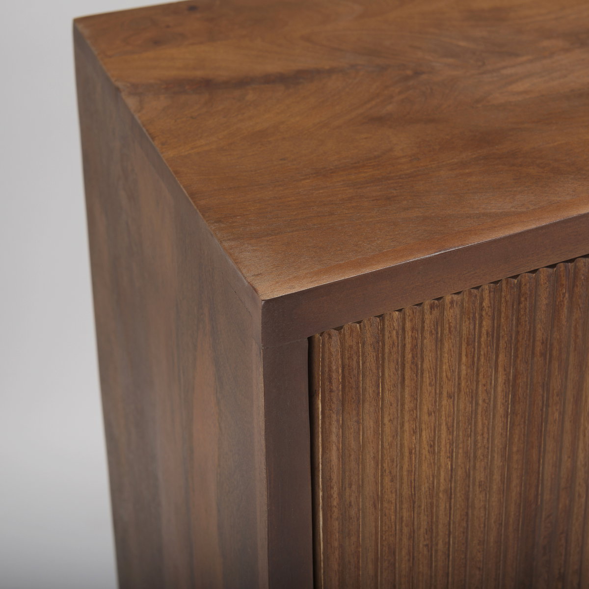 Lance 70.0L x 15.0W x 32.0H Medium Brown Solid Wood Sideboard, Sideboards & Buffet by Mercana, 70" length x 15.75" width x 32" height View 9