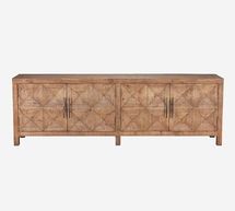 Online Designer Living Room Jovi Carved Reclaimed Wood Buffet, Natural