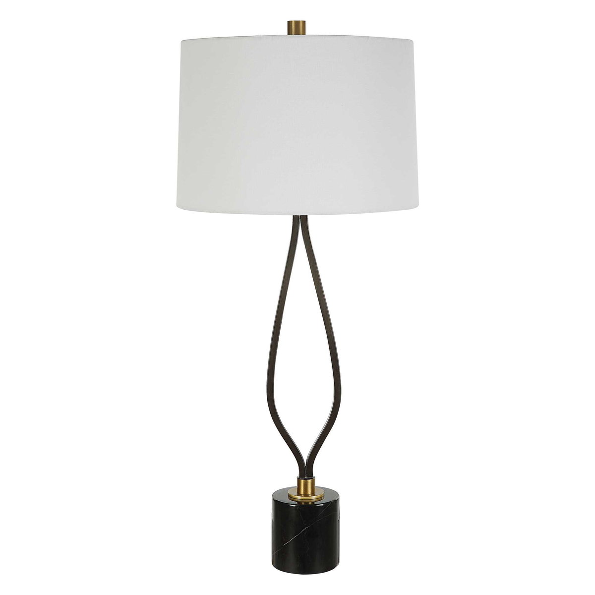 Separate Paths Iron Table Lamp, by Uttermost, 1'4" width x 3' height x 1'4" depth View 5