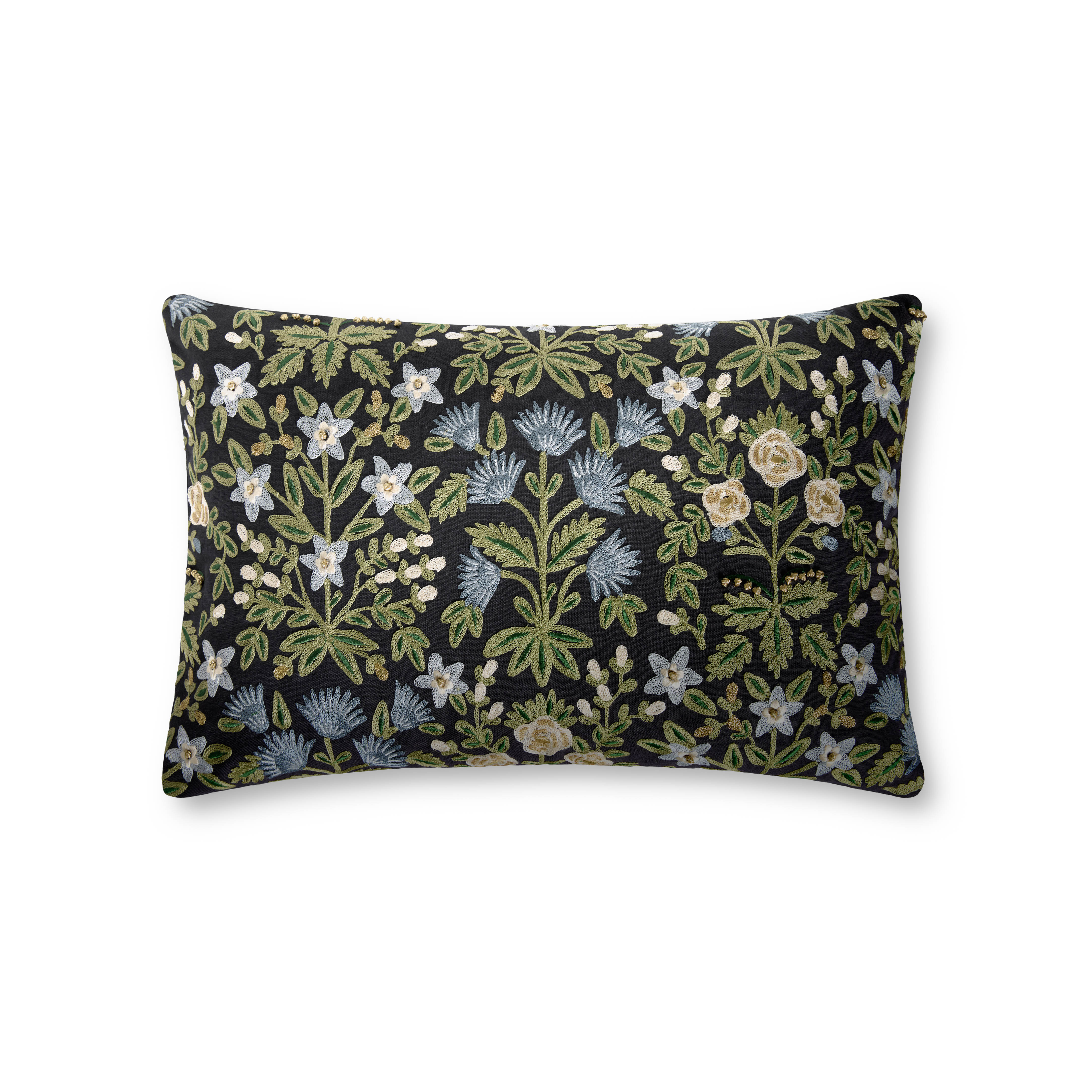 Rifle Paper Co. x Loloi Pillows Pillow, Decorative Pillow, 13" length x 21" width