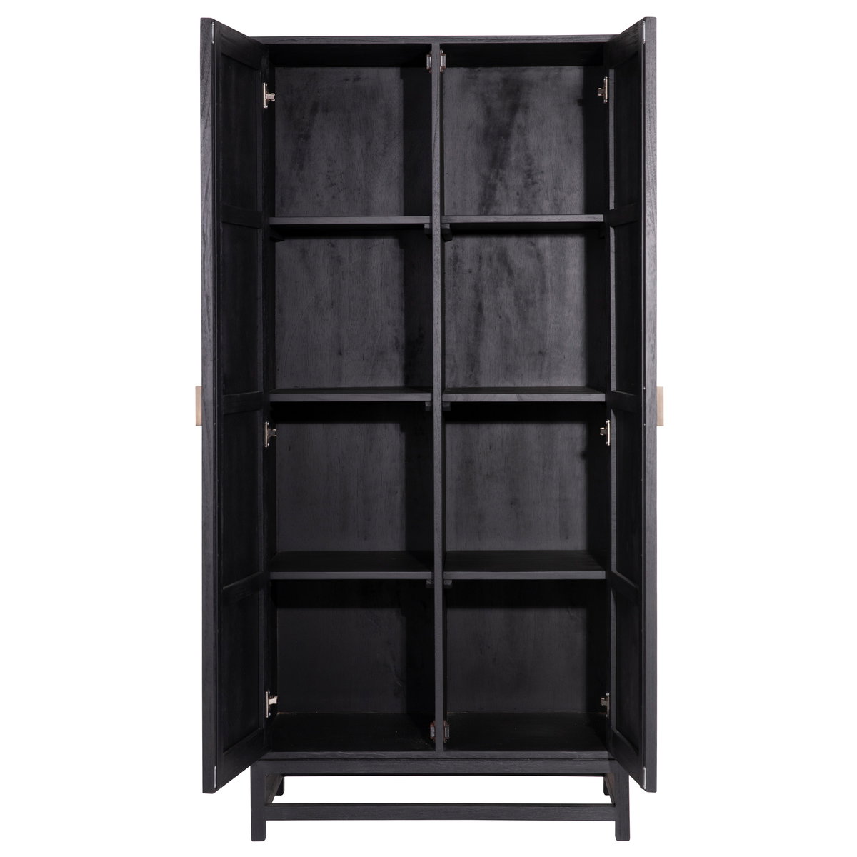 Royette Cabinet Black, Cabinets & Sideboard by Dovetail, 36" width x 78" height x 18" depth View 4